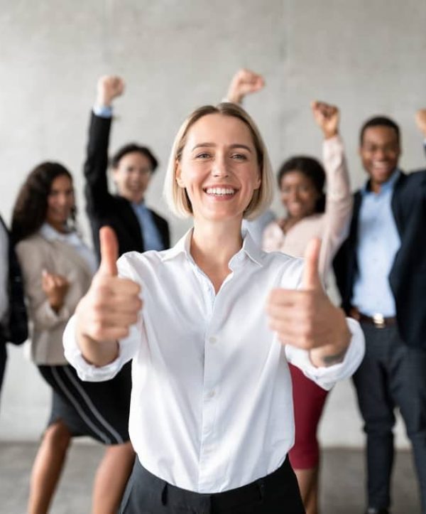 Thumbs-Up Standing Thumbs-Up Standing